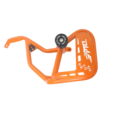 CRASH GUARD (ORANGE) WITH DUAL SLIDERS FOR KTM DUKE 390 GEN-3