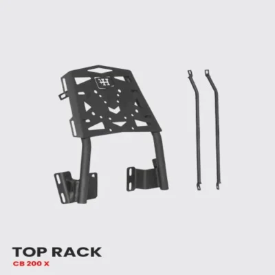 TOP RACK FOR HONDA CB 200 X BLACK MATT – SB 689 / HT EXHAUST