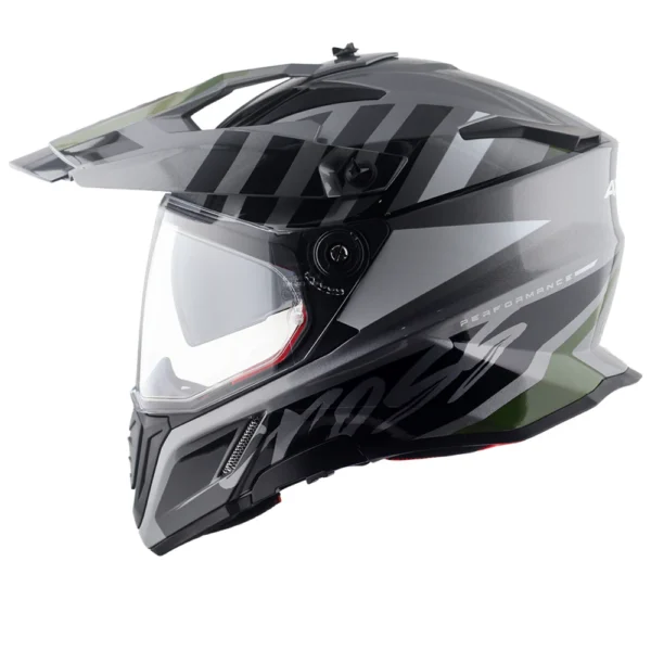 X-Cross Dual Visor Flagstaff Helmet (ATHENA GREY BLACK) - Image 3