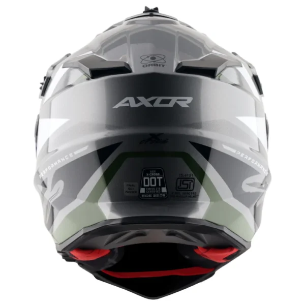 X-Cross Dual Visor Flagstaff Helmet (ATHENA GREY BLACK) - Image 5