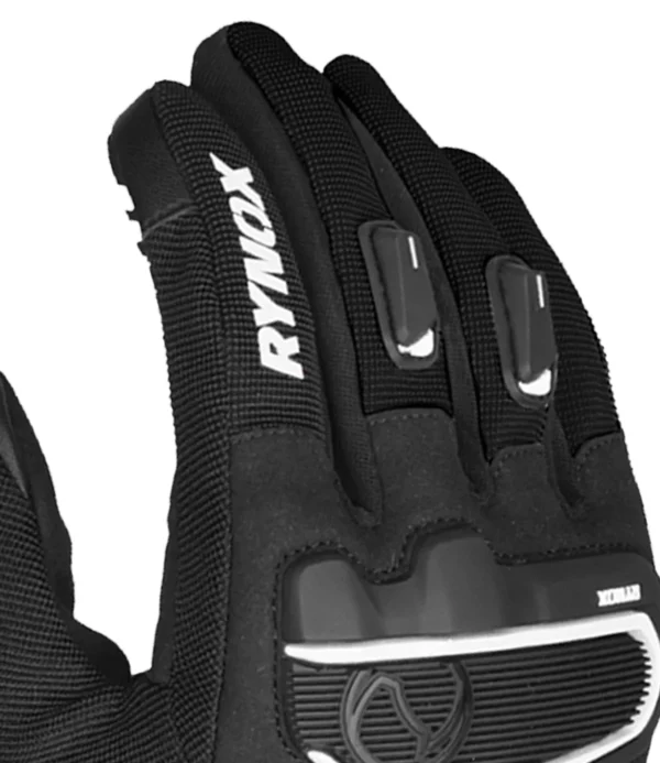 Rynox Helium GT 2 Gloves (Black White) - Image 5