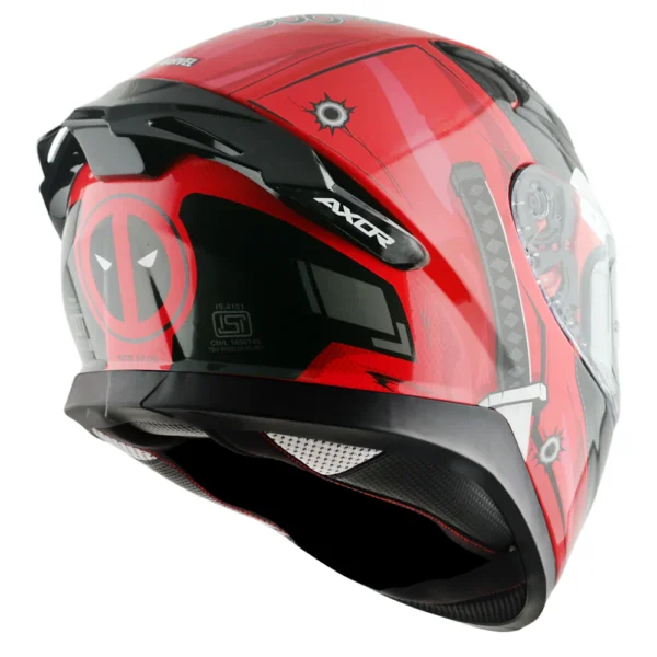 Apex Marvel Deadpool Helmet (RED BLACK) - Image 7