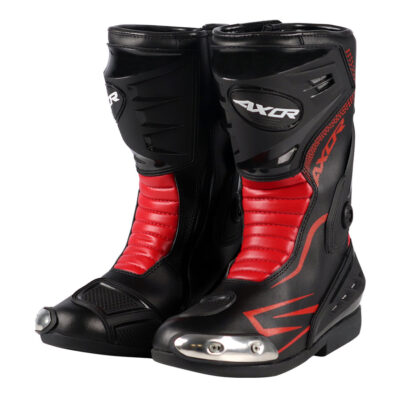 Axor Slipstream Riding Boots (BLACK RED)