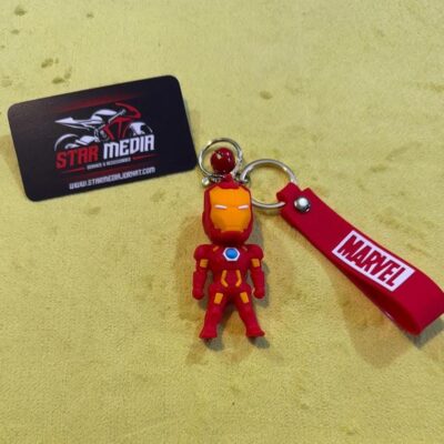 Marvel Avengers Iron Man Silicone Hook 3D Keychain Keyring